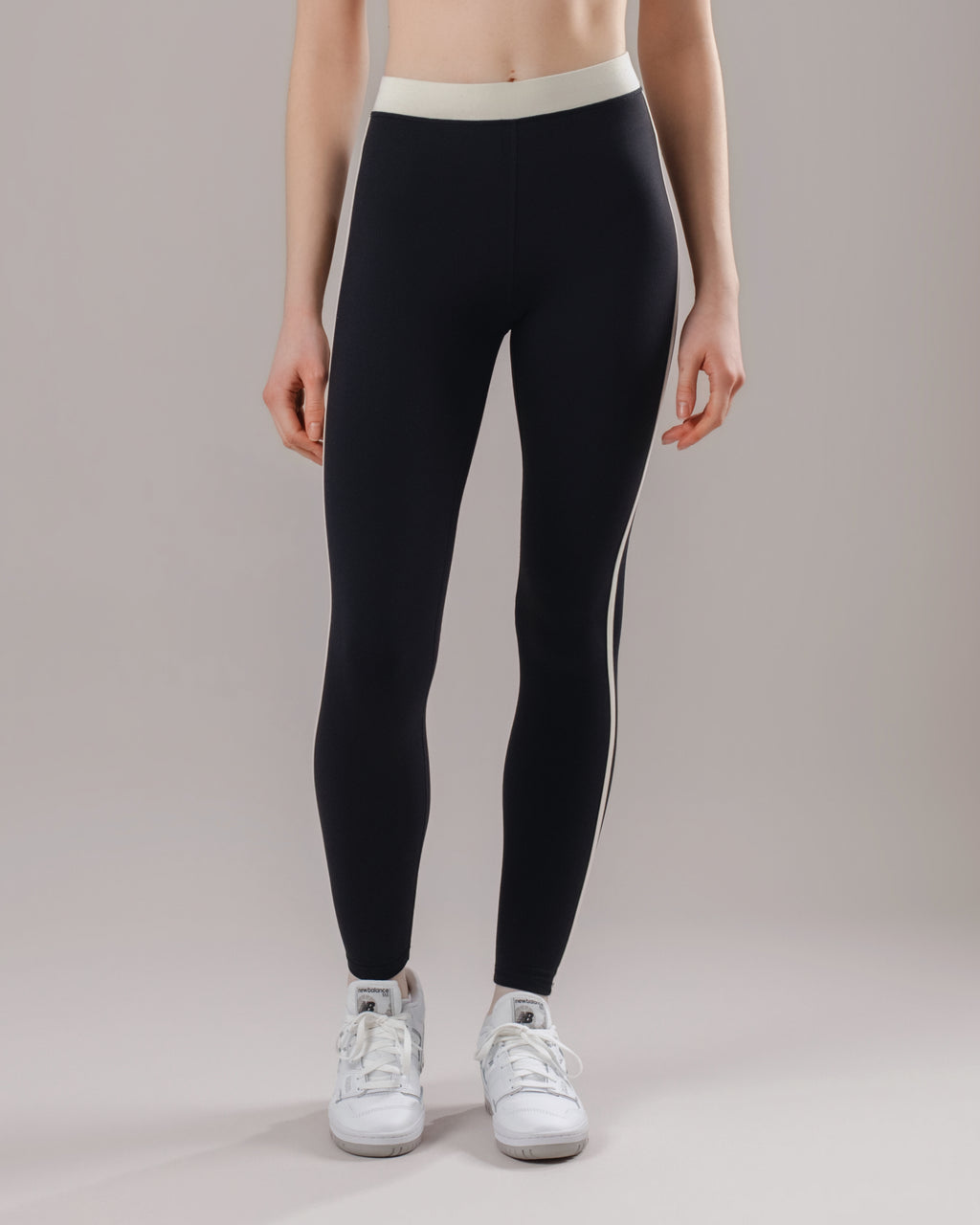 Stripe Leggings - Black