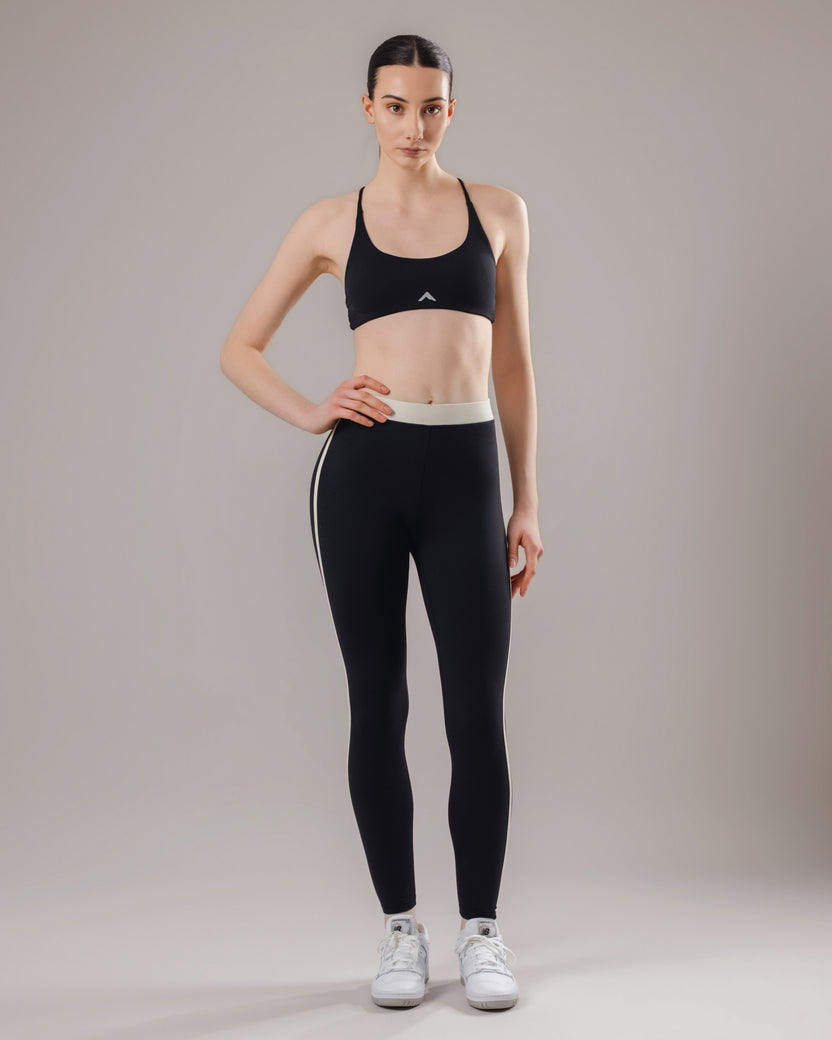 Stripe Leggings - Black