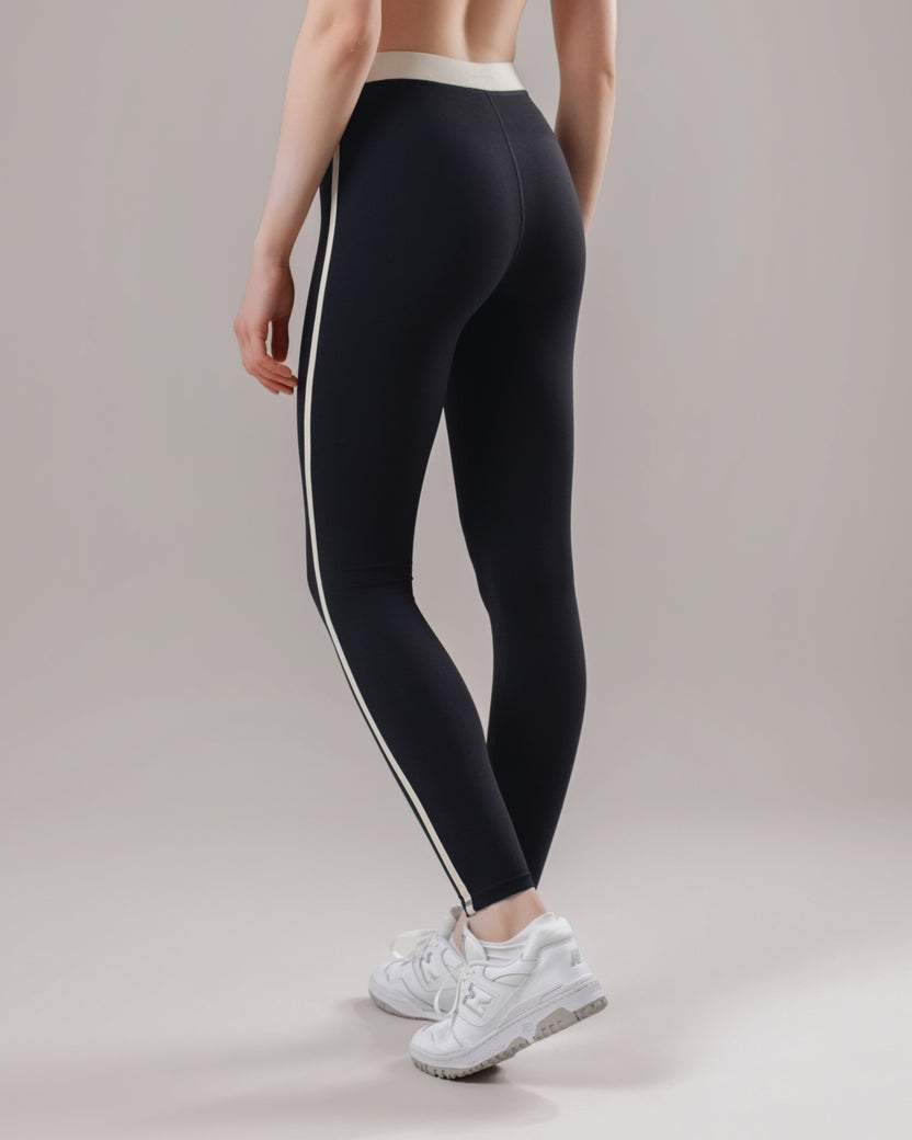 Stripe Leggings - Black