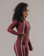 Velocity Zip Jacket - Burgundy