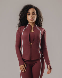 Velocity Zip Jacket - Burgundy