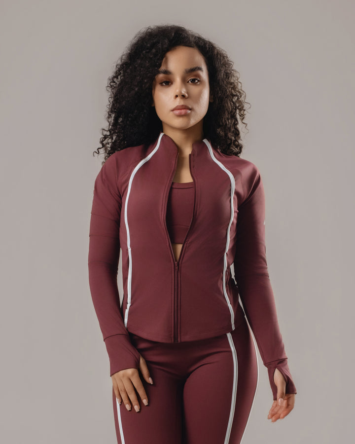 Velocity Zip Jacket - Burgundy