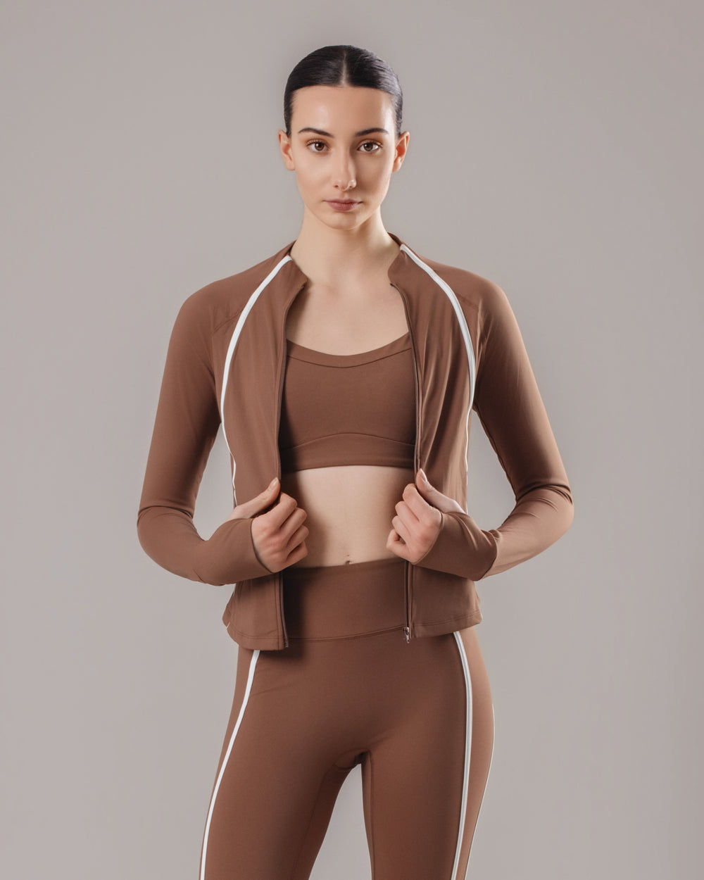 Velocity Zip Jacket - Coffee