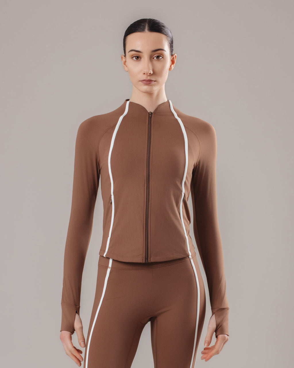Velocity Zip Jacket - Coffee