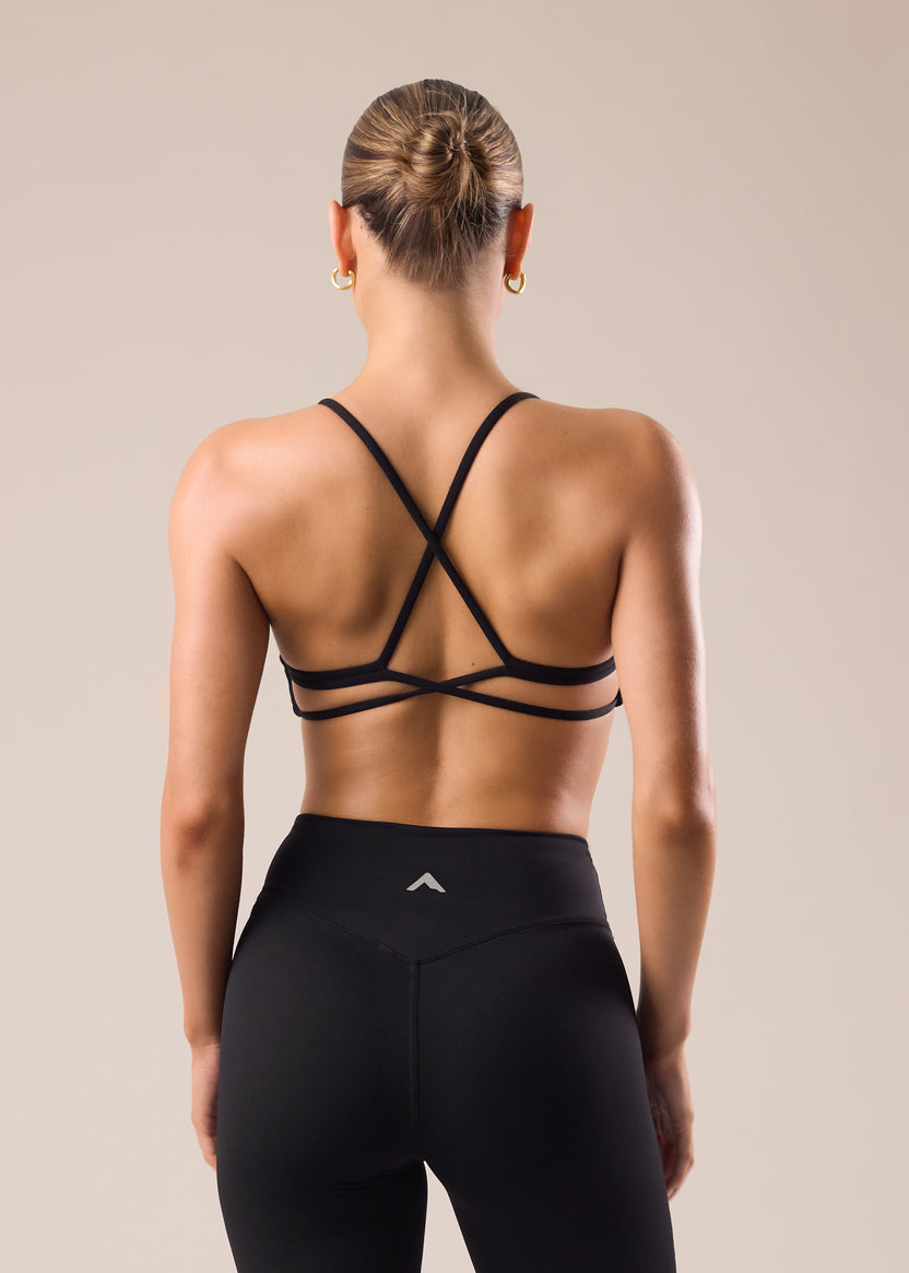 Velora Crossback Bra - Black