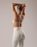 Velora Crossback Bra - Oat