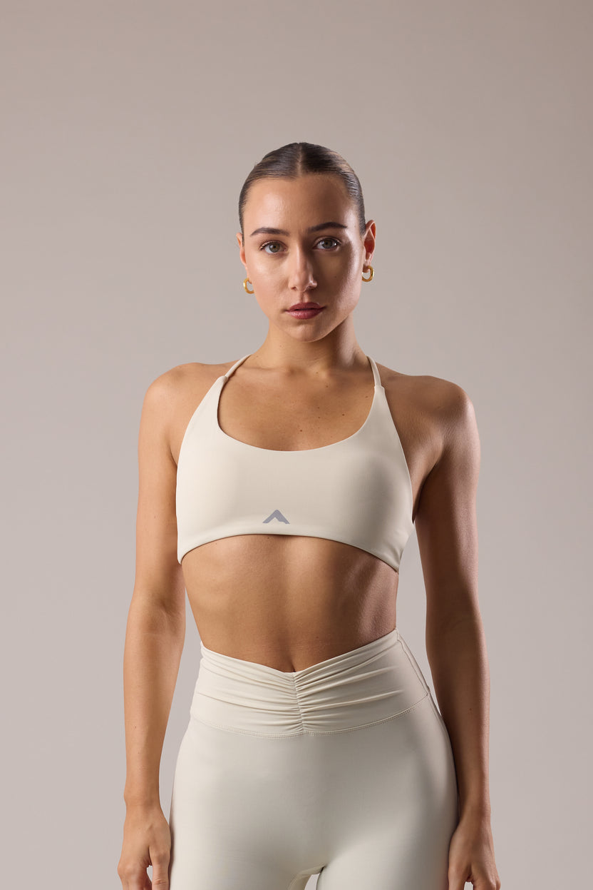 Velora Crossback Bra - Oat