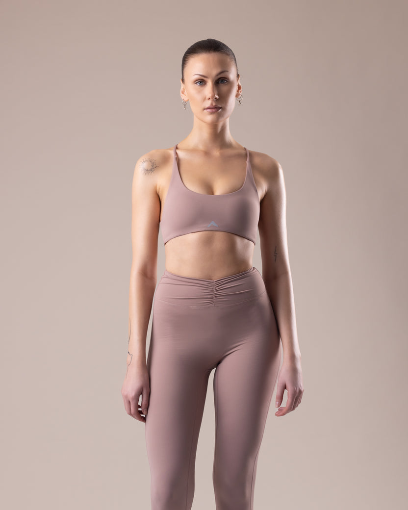 Velora Crossback Bra - Taupe