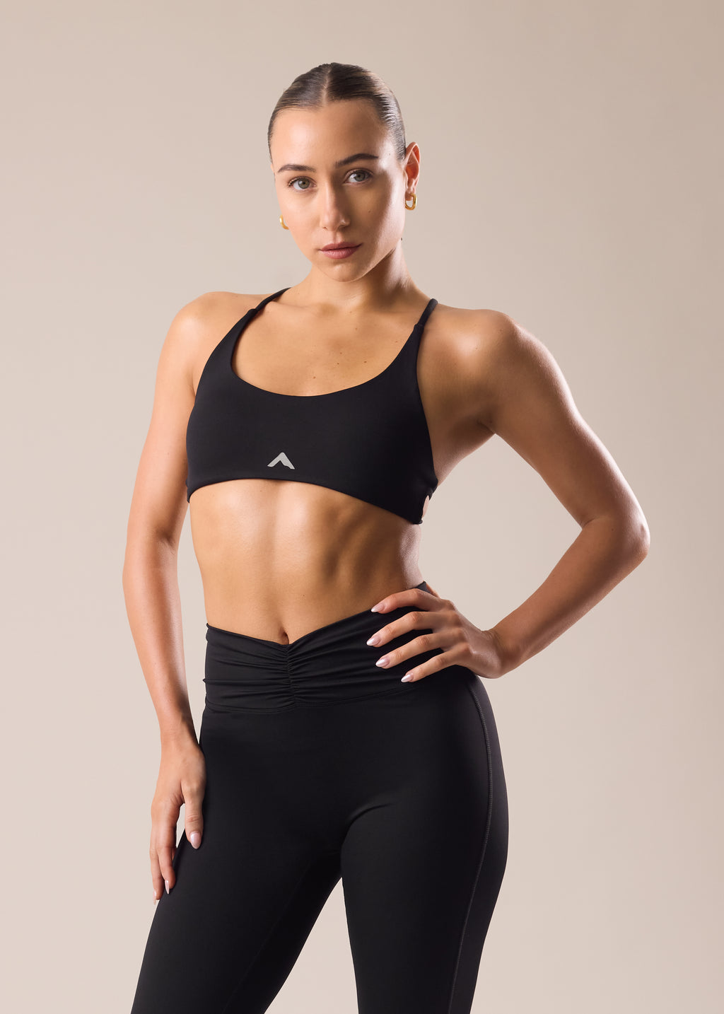 Velora Crossback Bra - Black