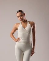Velora Halter Top - Oat