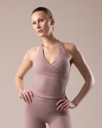 Velora Halter Top - Taupe