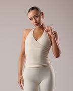 Velora Halter Top - Oat