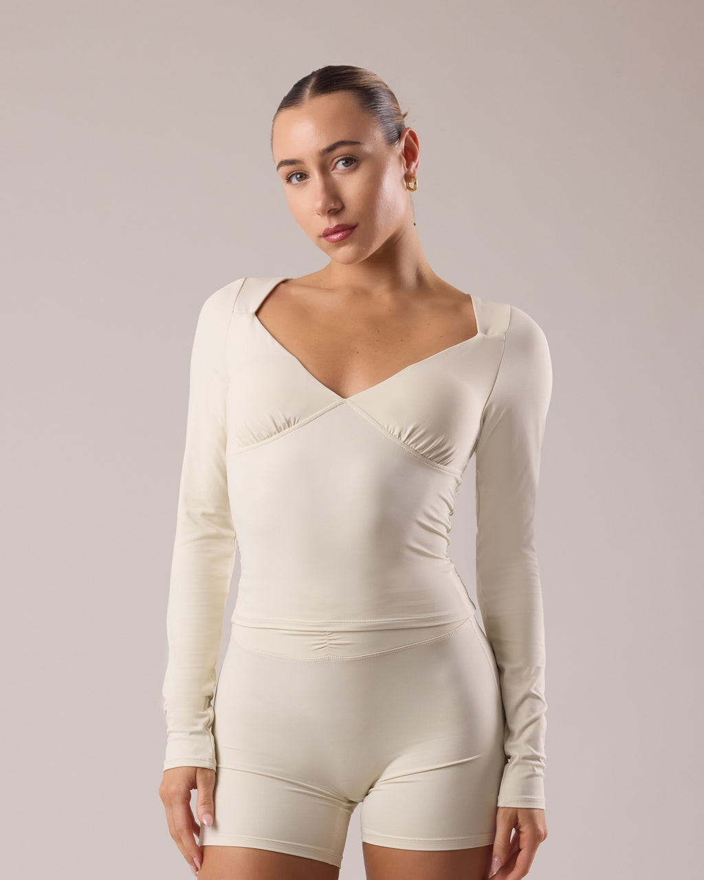 Velora Long Sleeve Top - Oat