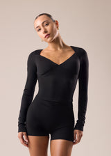Velora Long Sleeve Top - Black