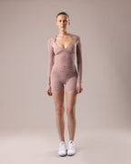 Velora Long Sleeve Top - Taupe