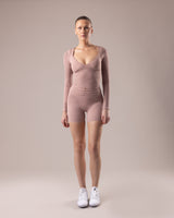 Velora Long Sleeve Top - Taupe