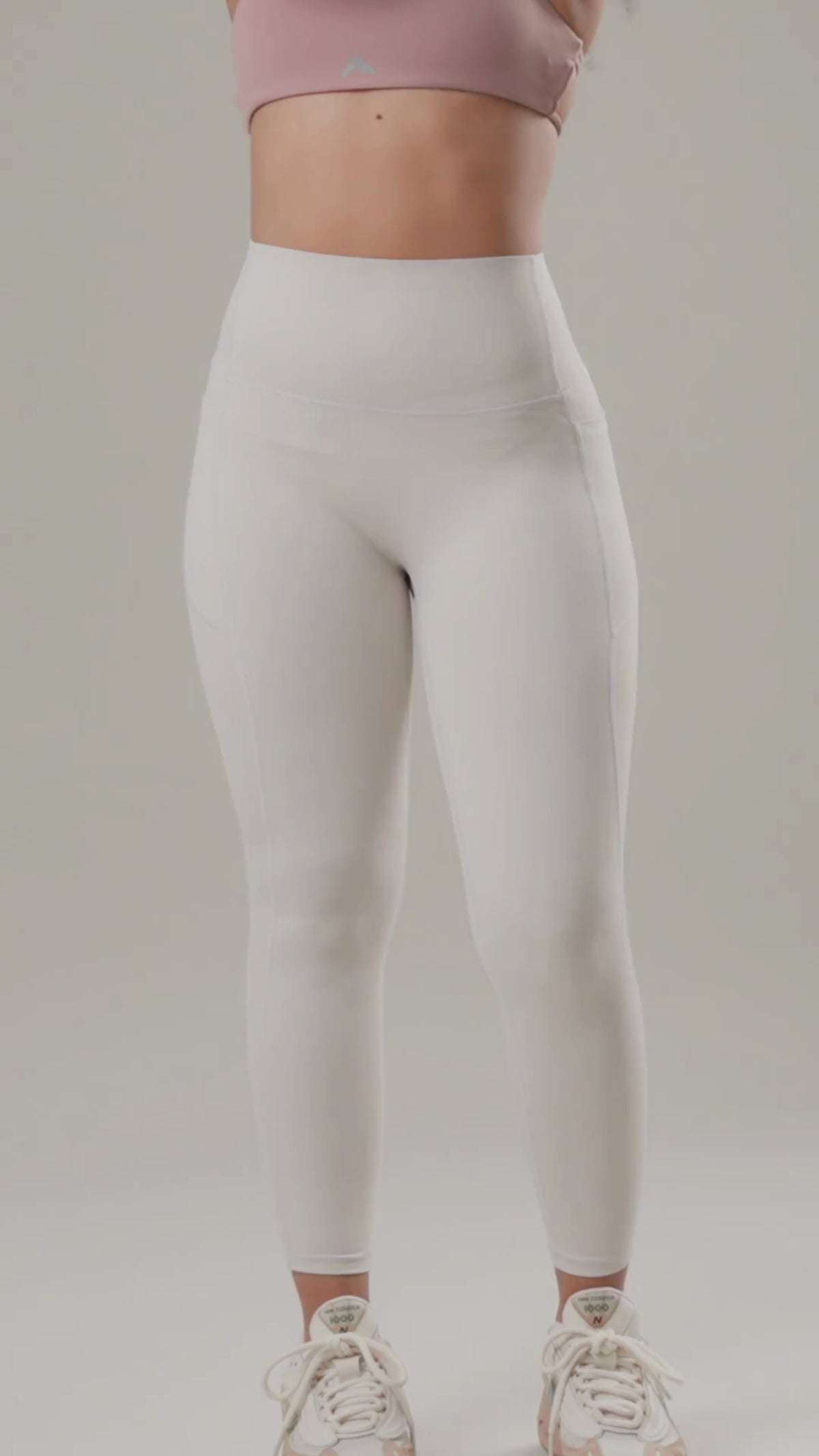 High-Waist Pocket Leggings - Stone