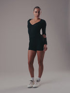 Velora Long Sleeve Top - Black