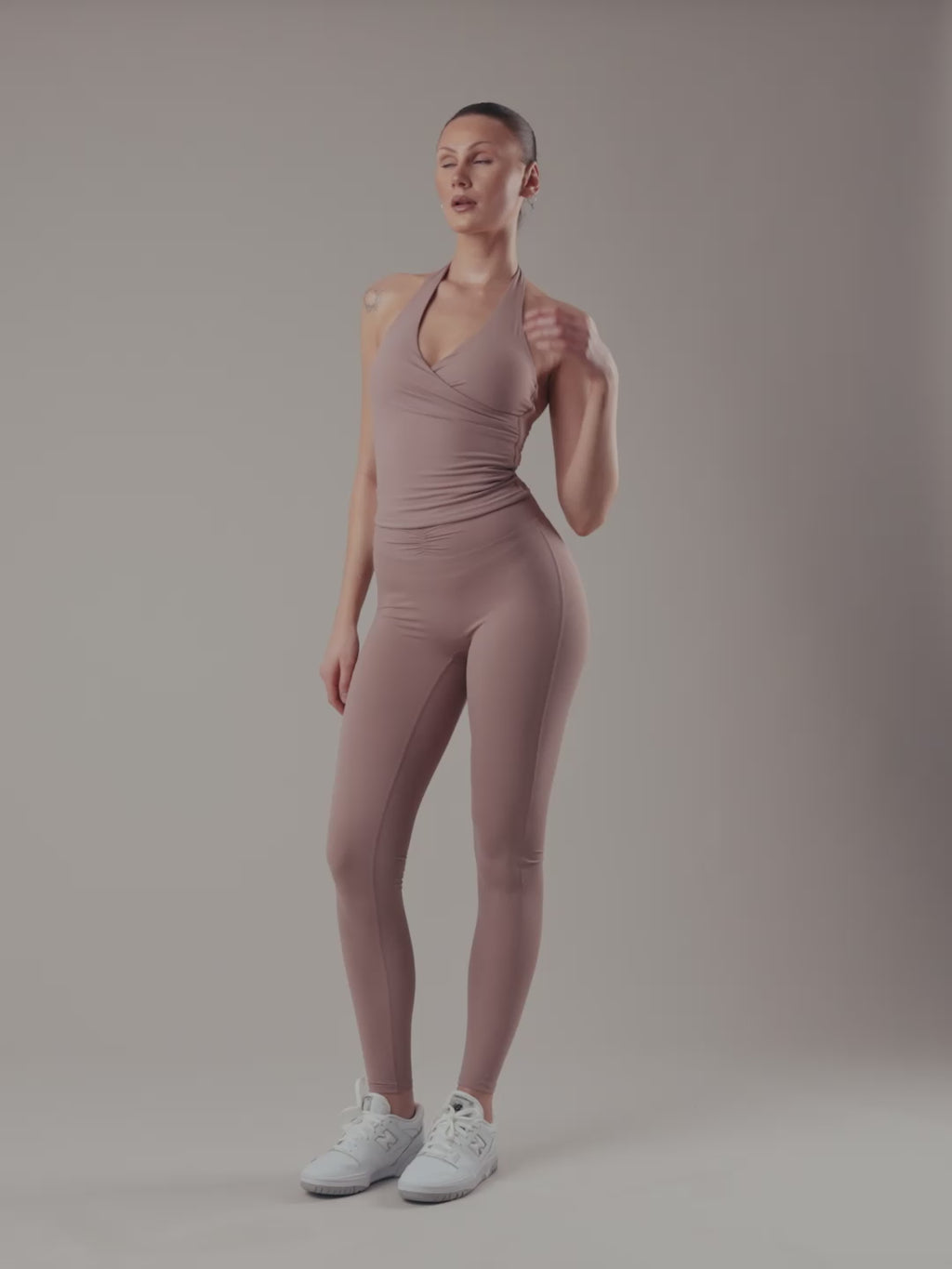 Velora Leggings - Taupe