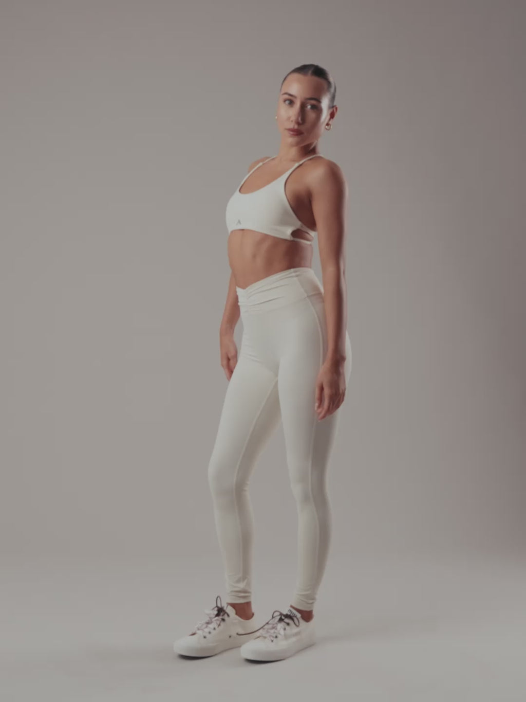 Velora Crossback Bra - Oat