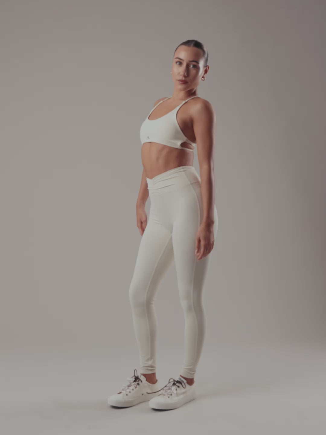 Velora Crossback Bra - Oat