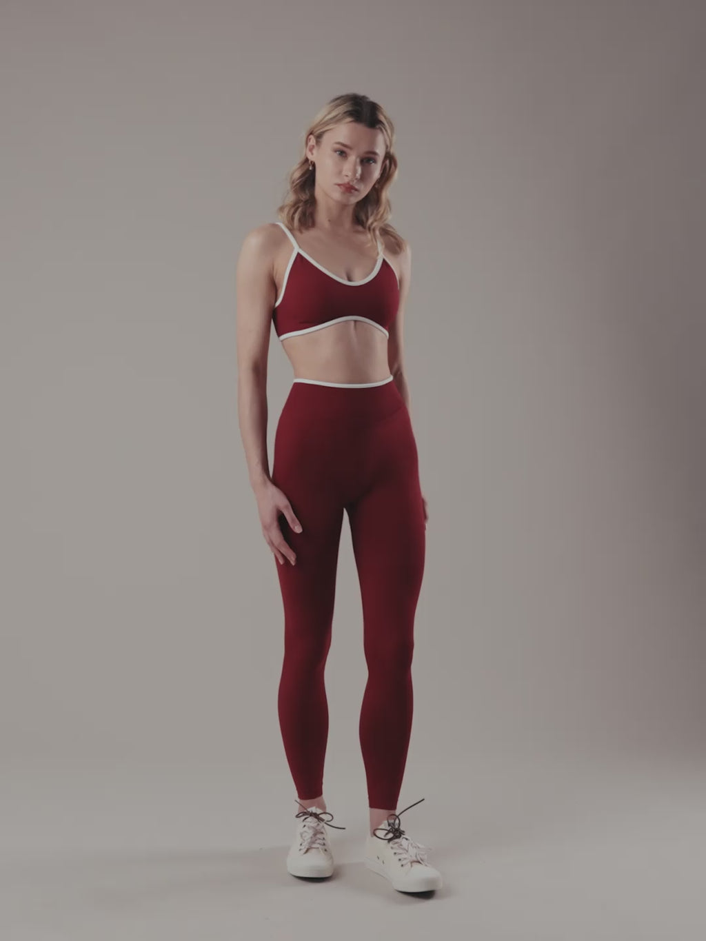 Aura Leggings - Burgundy
